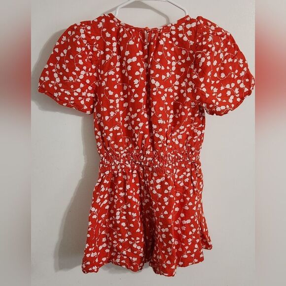 Anthropologie Somerset romper red white  linen edition Size XXS - Picture 6 of 7